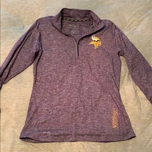 Nike Vikings Running Quarter Zip (Has Thumb Holes)